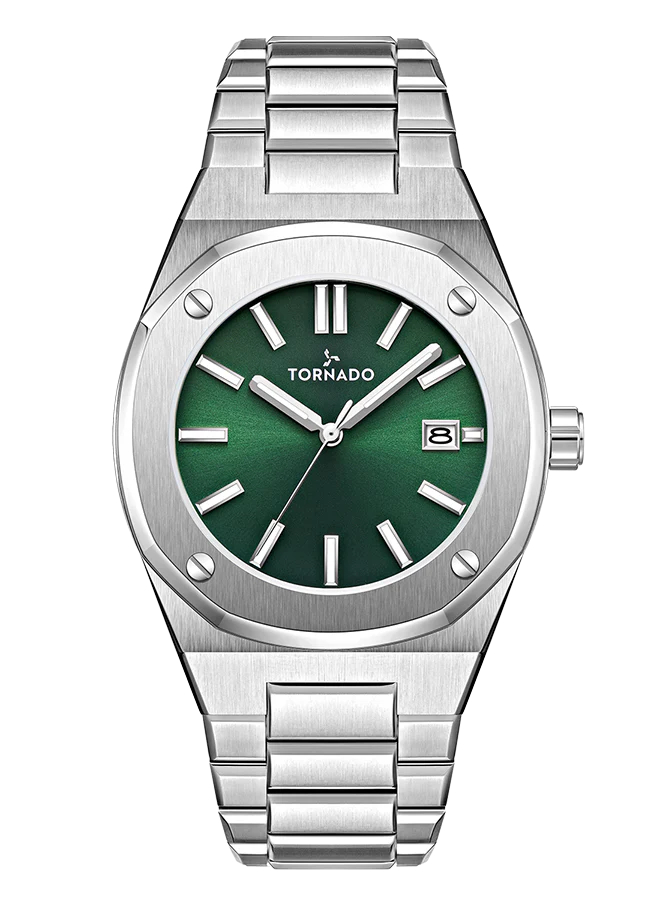 [T23003-SBSH] TORNADO AURORA TWILIGHT Men's Analog Green Dial Watch - T23003-SBSH